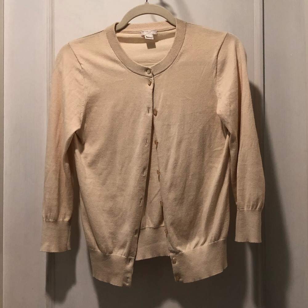 J Crew Cardigan - Sz S Beige